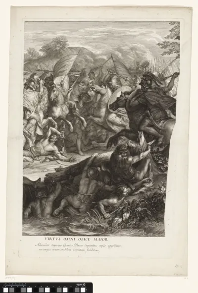Slag aan de Granicus (rechtermiddenblad)