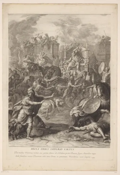 Slag bij Arbela (plaat 3)