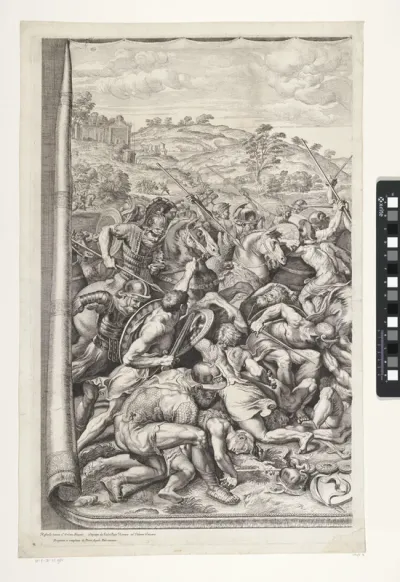 Slag bij de Milvische brug (linker blad)