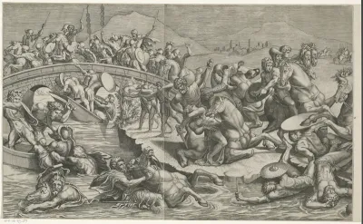 Slag bij de Milvische brug (linker delen)