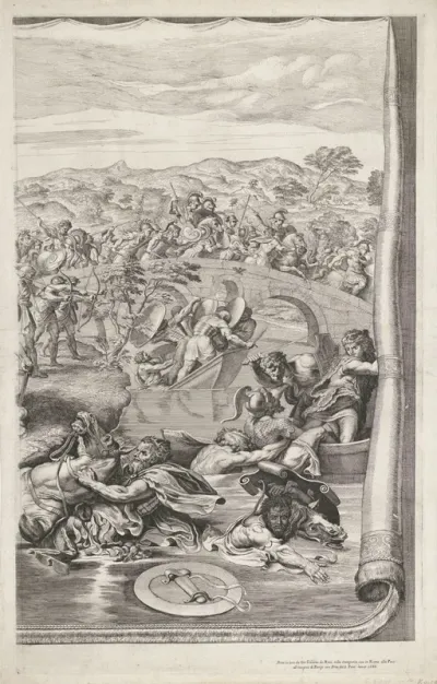 Slag bij de Milvische brug (rechter blad)