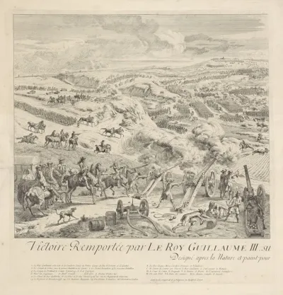 Slag bij Drogheda aan de Boyne, 1 juli 1690 (linker blad)