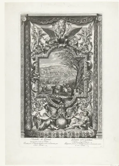 Slag bij Kassel (1677), schildering in het grote trappenhuis te Versailles