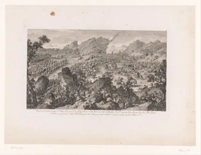 Slag van Arcul in de bergen van Pulok-koi
