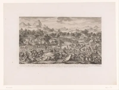 Slag van Oroi-Jalutu in 1758 en de vernietiging van het vijandige kamp