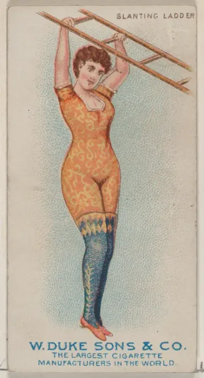 Slanting Ladder, from the Gymnastic Exercises series (N77) for Duke brand cigarettes