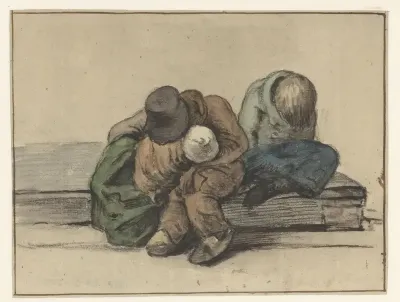 Slapende bedelaars