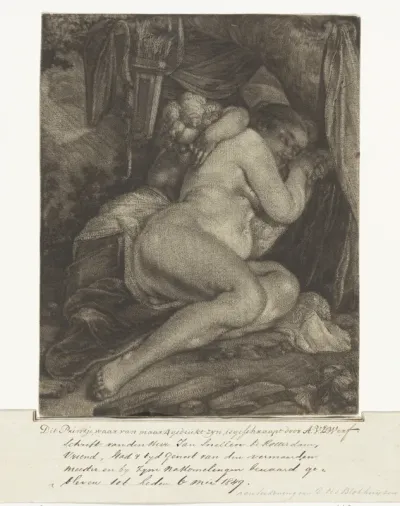 Slapende Venus en Amor