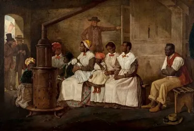Slaves waiting for sale, Richmond, VA