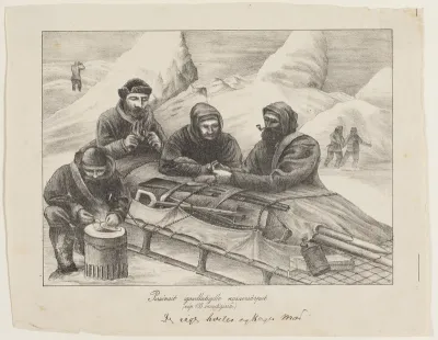 Slæderejsende, der holder hvil ("Pisuímait igardlutigdlo Kasuersârput")
