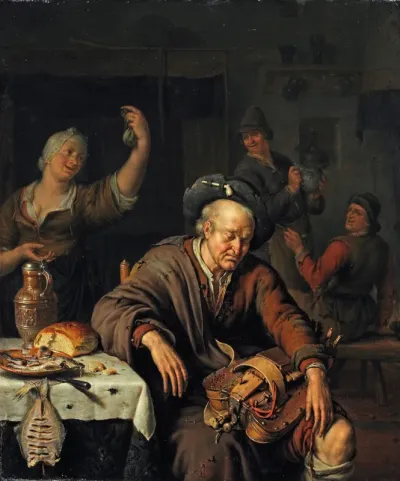 Sleeping Hurdy-Gurdy Player