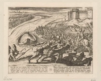 Slepen van een korenschuit naar de oever, 69-70