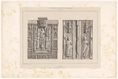 Sloten met Bijbelse figuren in reliëf