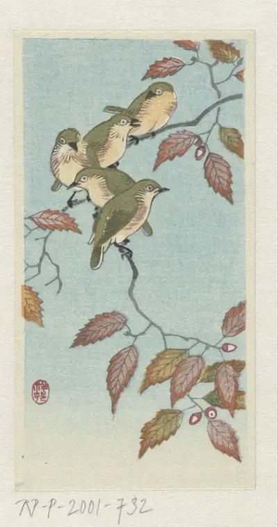 Small Birds on a Twig