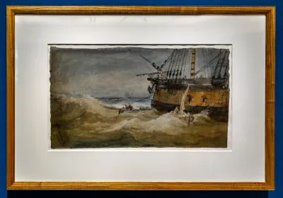 Small Boats beside a Man-o’-War