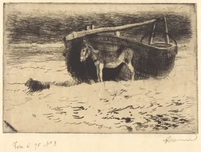 Small Donkey at Berck (Un petit ane à Berck)