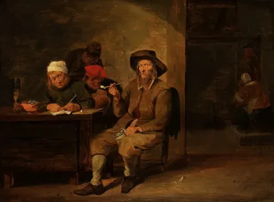 Smokers in an Inn.