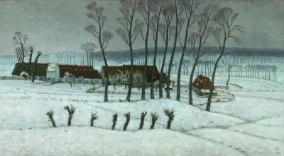 Snow at Berchem-Sainte-Agathe
