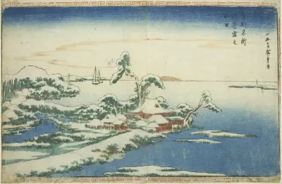 Snow on New Year's Day at Susaki (Susaki yuki no hatsuhi), from the series "Famous Views of the Eastern Capital (Toto Meisho)"
