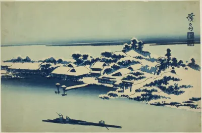 Snow on the Sumida River