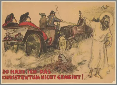 So habe ich das Christentum nicht gemeint! Wahlt Christlichsozial