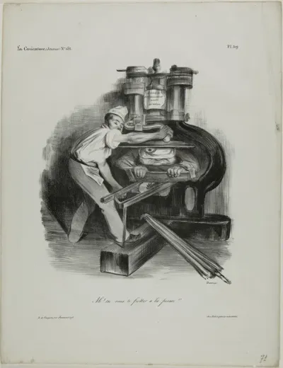 "So, you want to meddle with the press!," plate 319