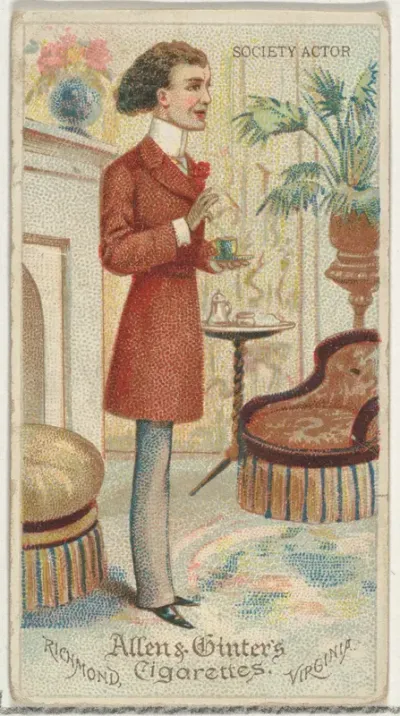 Society Actor, from World's Dudes series (N31) for Allen & Ginter Cigarettes