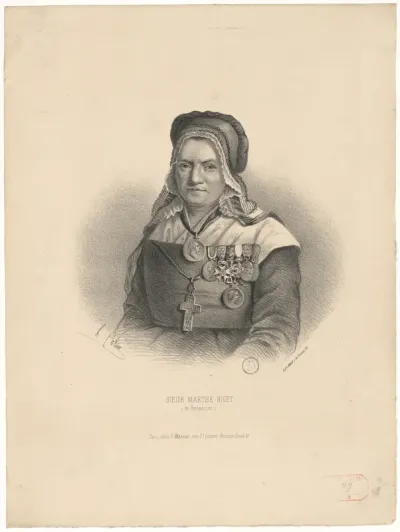 Soeur Marthe Biget (de Besançon). H.Colin. Lith. Blot