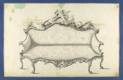 Sofa, in Chippendale Drawings, Vol. I