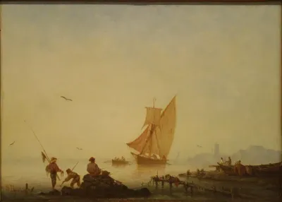 Soir de calme, bord de la Méditerranée