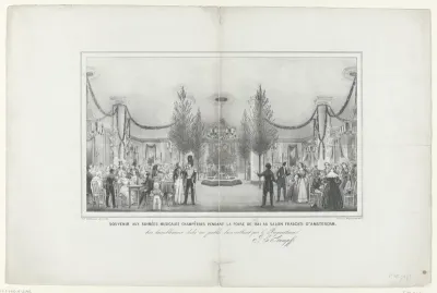 Soiree in Frascati te Amsterdam gedurende de kermis van 1841