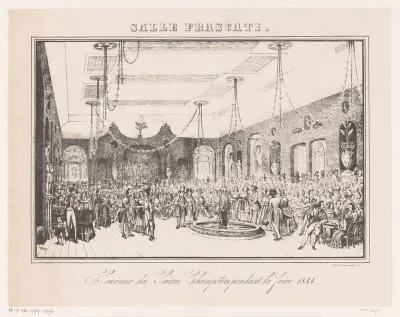 Soiree in Frascati te Amsterdam gedurende de kermis van 1844