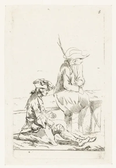 Soldaat en een boer