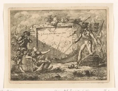 Soldaten en een familie