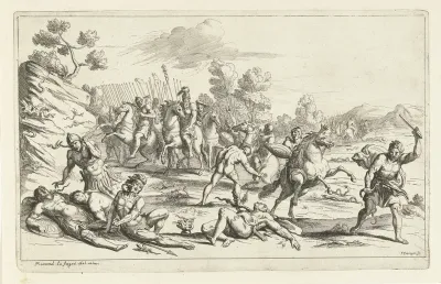 Soldaten overvallen door een plaag van monsterlijke slangen