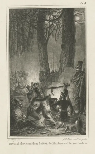 Soldaten tijdens de maaltijd