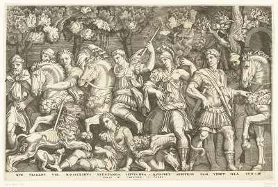 Soldaten weerhouden leeuw van aanval op vrouw