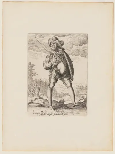 Soldier, Armed with Broadsword and Shield, from Officers and Soldiers of the Bodyguard of Emperor Rudolph II