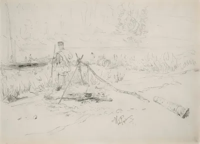 Soldier at Riverbank