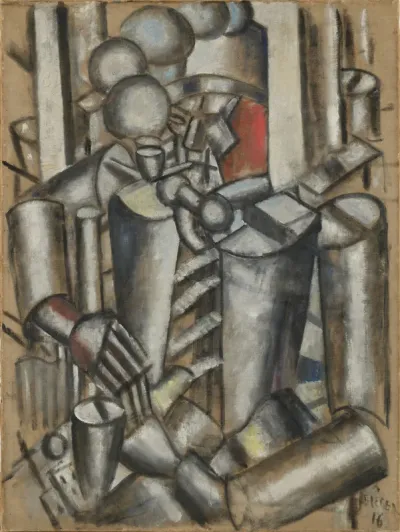 Soldier with a pipe