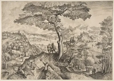 Soldiers at Rest (Milites Requiescentes), from "The Large Landscapes"