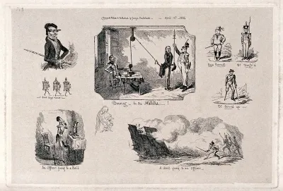Soldiers at various stages of their careers, and in various situations