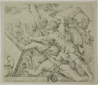 Soldiers of Cyrus Tearing Apart the Army of Spargabise