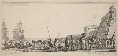 Soldiers Overseeing Embarkation