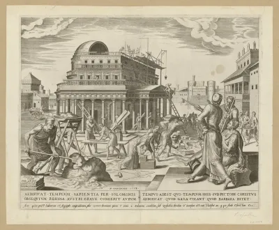 Solomon Building The Temple