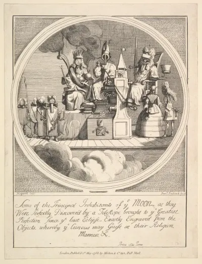 Some of the Principal Inhabitants of the Moon, as They Were Perfectly Discovered by a Telescope...