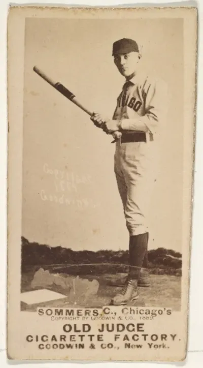 Sommers, Catcher, Chicago, from the Old Judge series (N172) for Old Judge Cigarettes