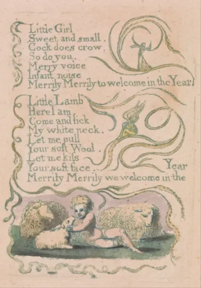 Songs of Innocence and of Experience, Plate 12, "Spring" (Bentley 23)