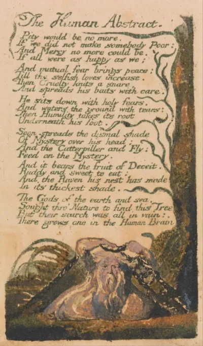 Songs of Innocence and of Experience, Plate 46, "The Human Abstract" (Bentley 47)