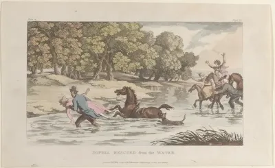 Sophia Rescued from the Water, from "The Vicar of Wakefield"